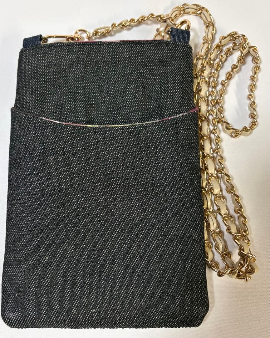 シェルティ 手刺繍 スマホショルダー 歩き出しポーズ