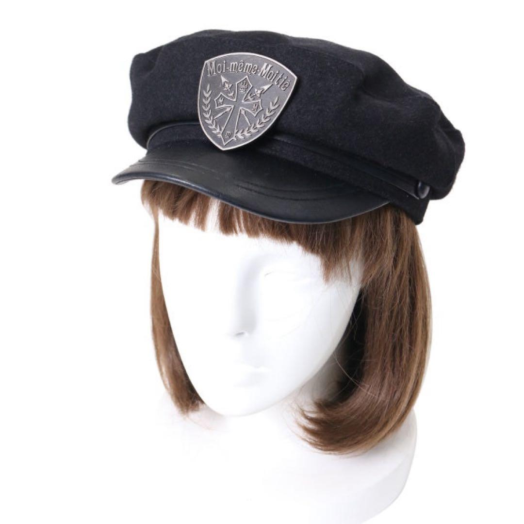 エンブレムバッチ付きミリタリー風ハット Moi-même-Moitié