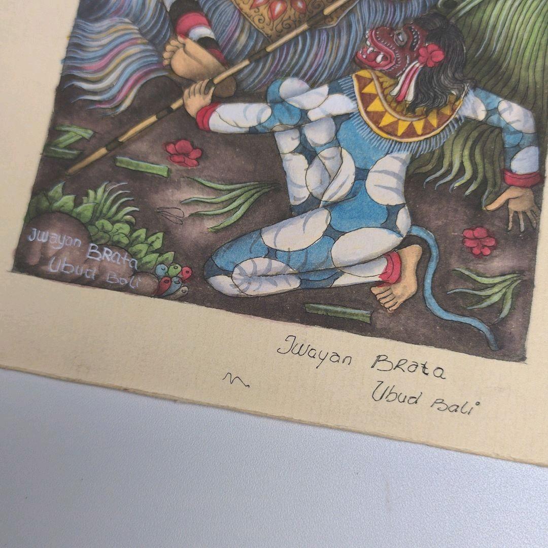 インドネシアバリ島ウブドの細密画