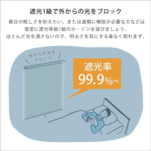 壁空け不要！つっぱりロールスクリーン　幅180cm（遮光タイプ）