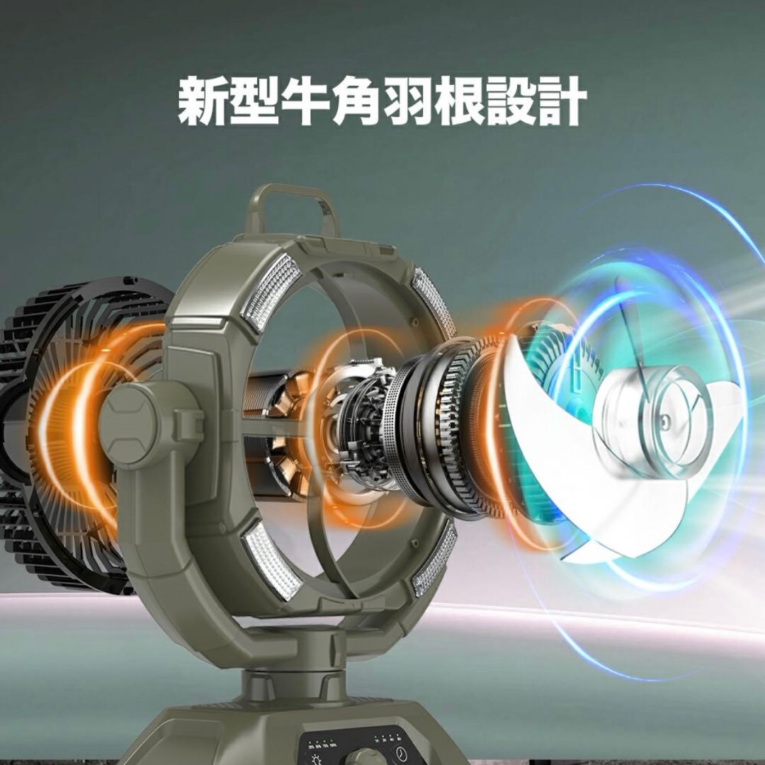 ✨多機能✨ 扇風機 加湿器 加湿扇風機 ポータブル扇風機 アウトドア LED