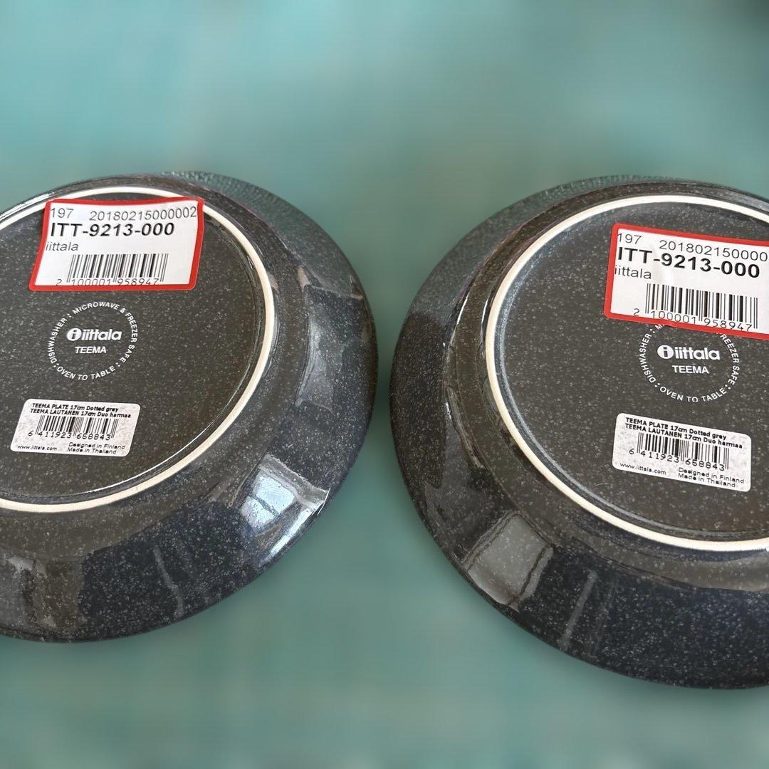 (新品未使用) イッタラ　ティーマ　17cm ドッテドグレー　 2枚セット