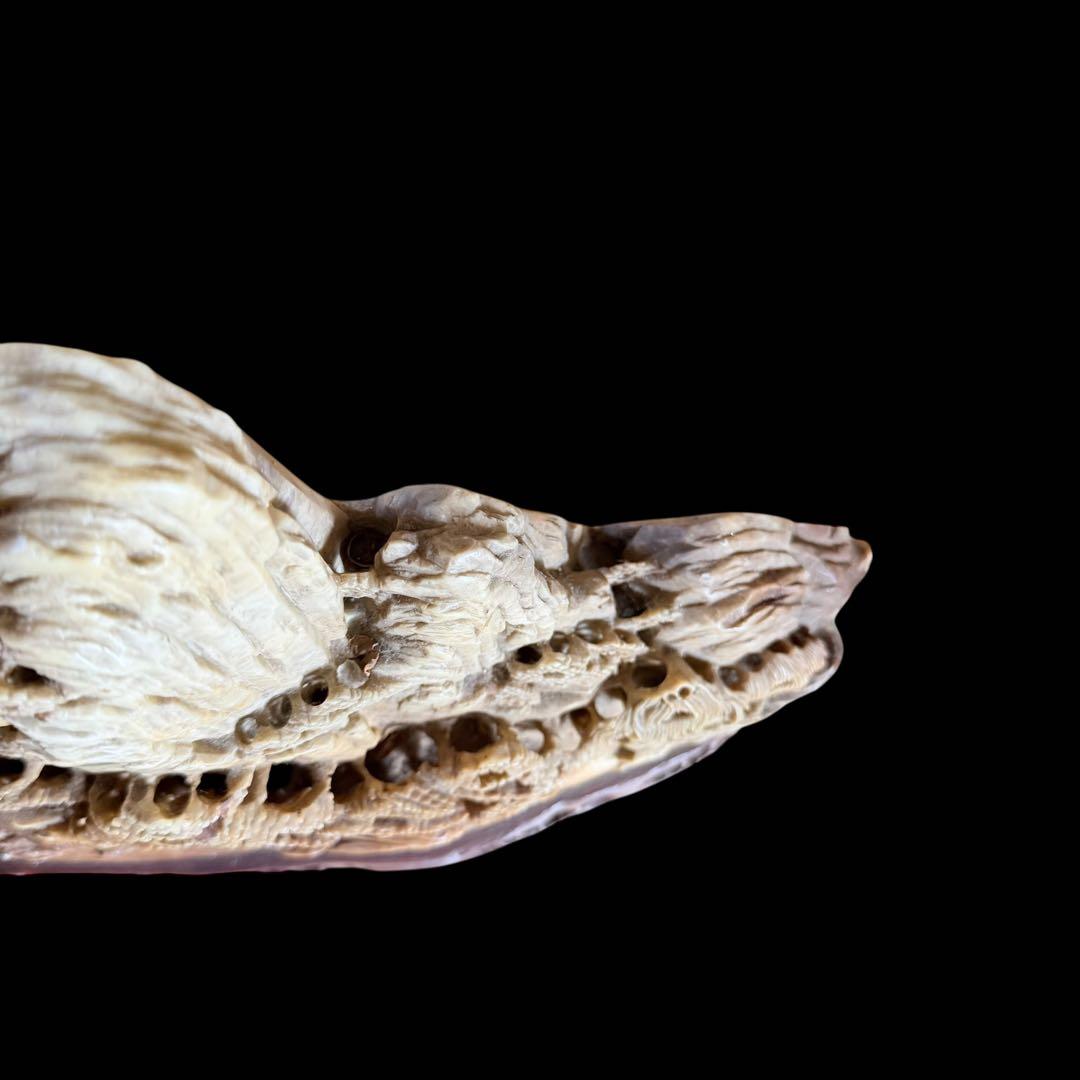 【レア品】特大山水風景石　寿山石　風景彫刻　骨董　ヴィンテージ　中国