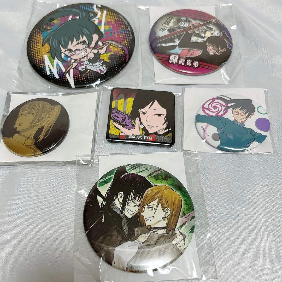 呪術廻戦　缶バッジ　大量　まとめ売り　89点　五条悟　伏黒恵　虎杖悠仁　など