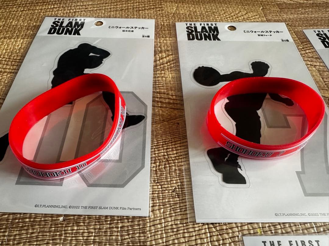 SLAM DUNK シリコンバンド ステッカー　10点セット