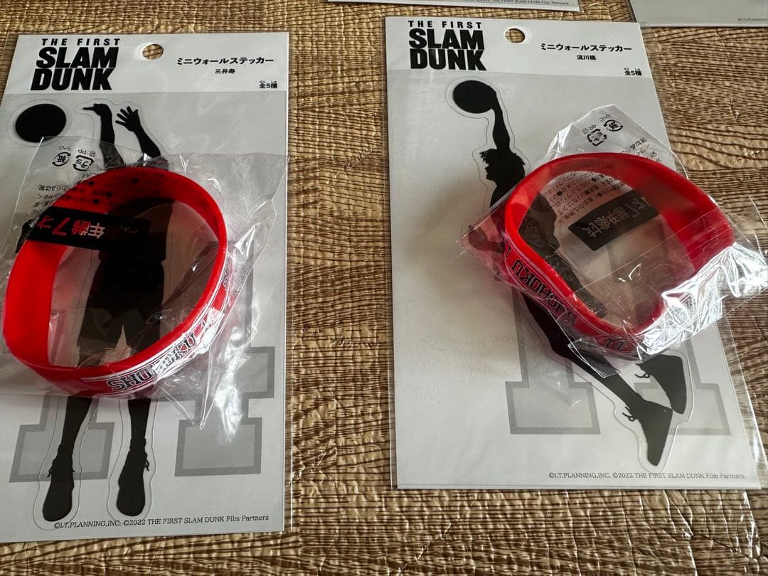 SLAM DUNK シリコンバンド ステッカー　10点セット