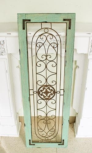 アイアン デコ ウッド ウィンドウ 壁飾り 窓 アンティーク 6866