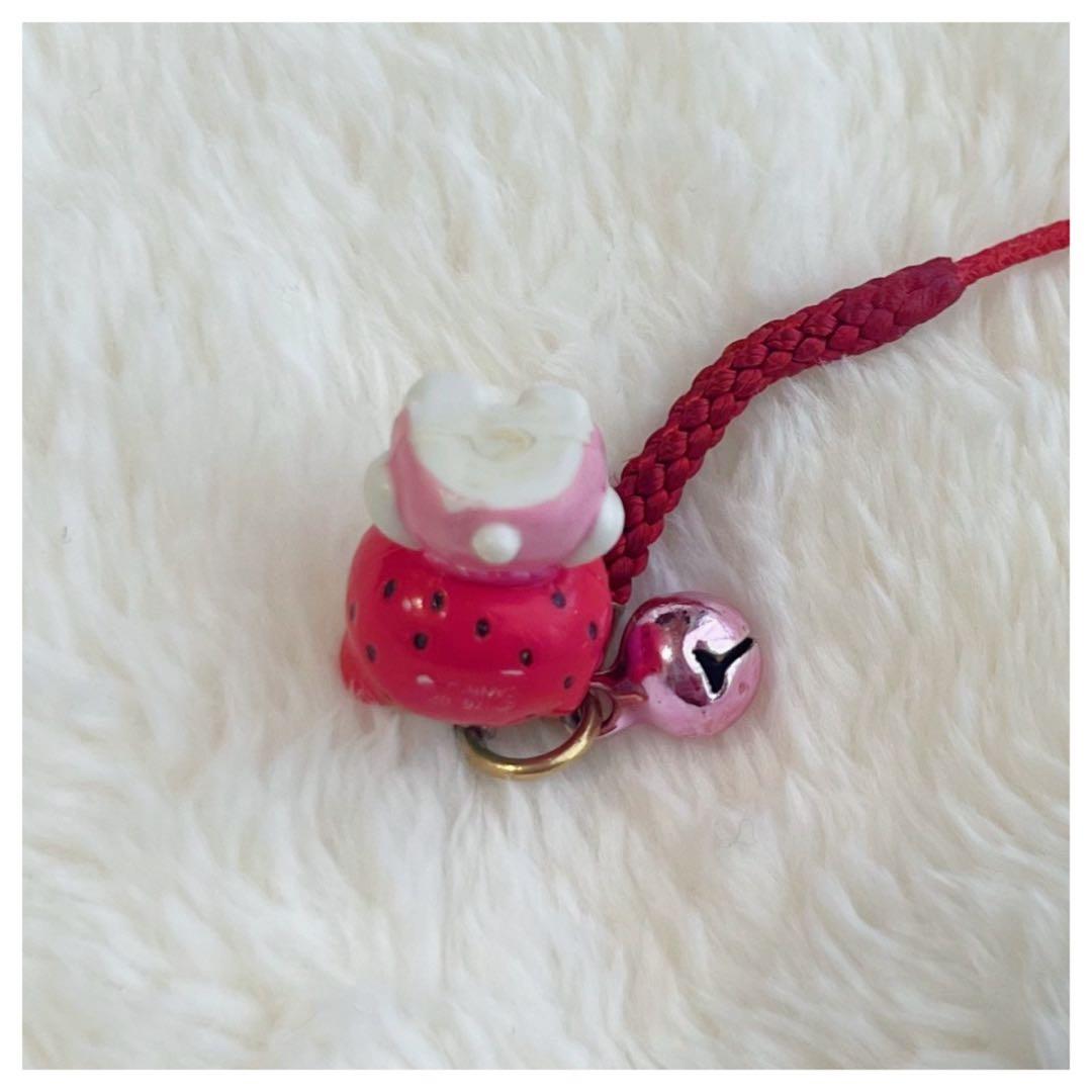 レア ご当地キティ 根付け 栃木 いちご ストラップ 2002