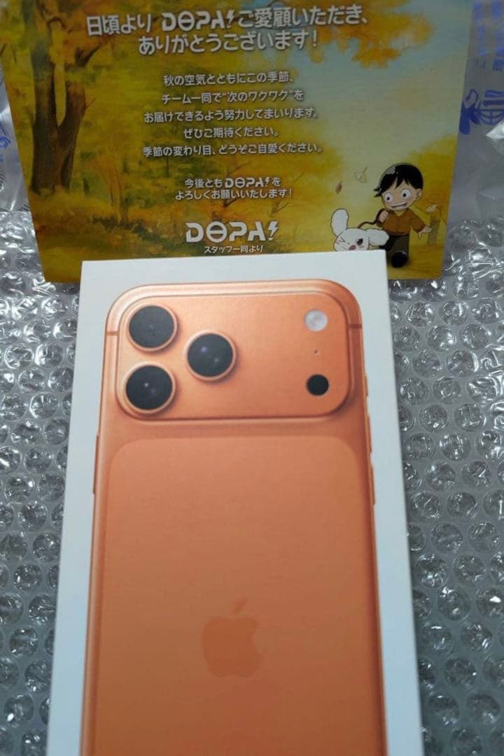 【新品未開封】iPhone17Promax 本体　256GB　SIMフリー