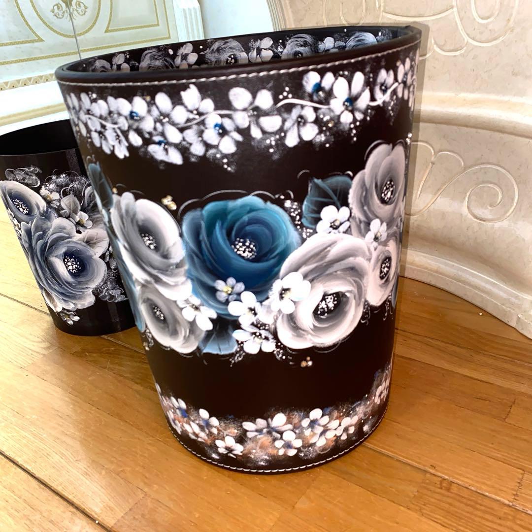 カーペットクリーナー　薔薇　手描き　トールペイント