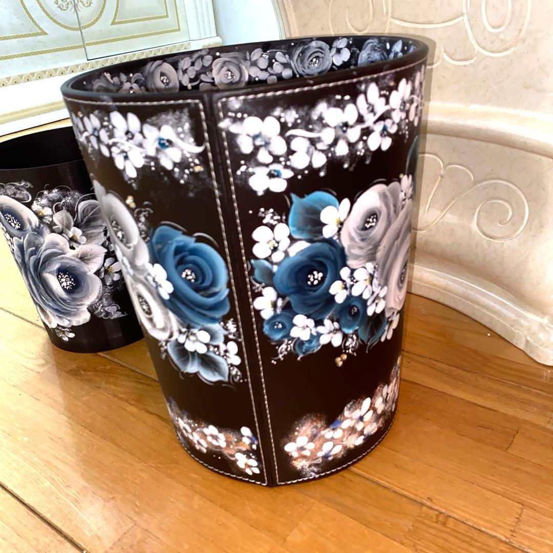 カーペットクリーナー　薔薇　手描き　トールペイント