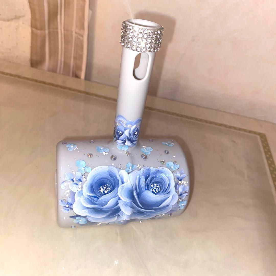 カーペットクリーナー　薔薇　手描き　トールペイント