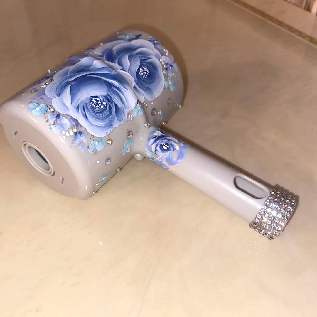 カーペットクリーナー　薔薇　手描き　トールペイント