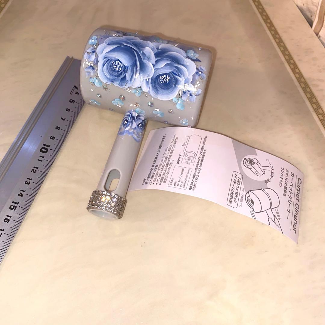 カーペットクリーナー　薔薇　手描き　トールペイント