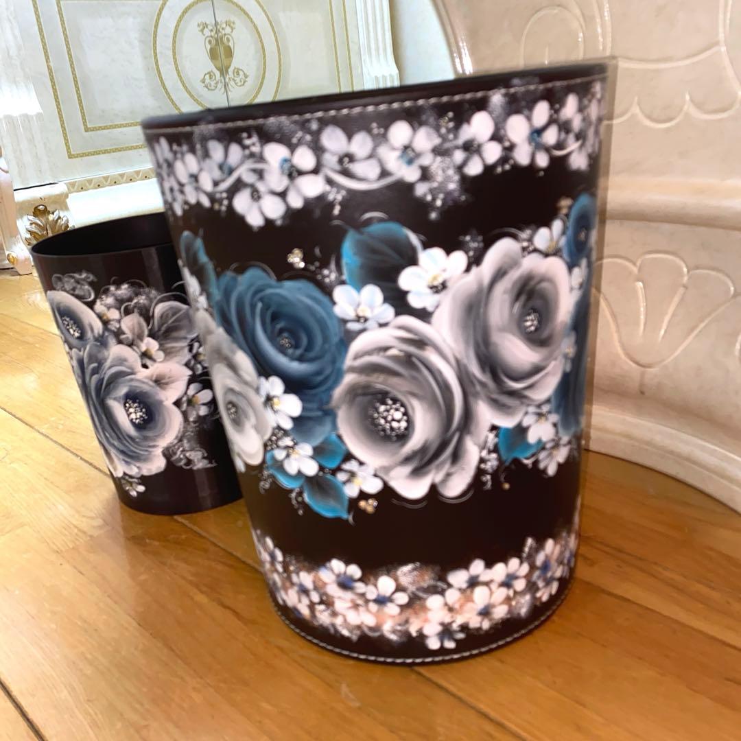 カーペットクリーナー　薔薇　手描き　トールペイント