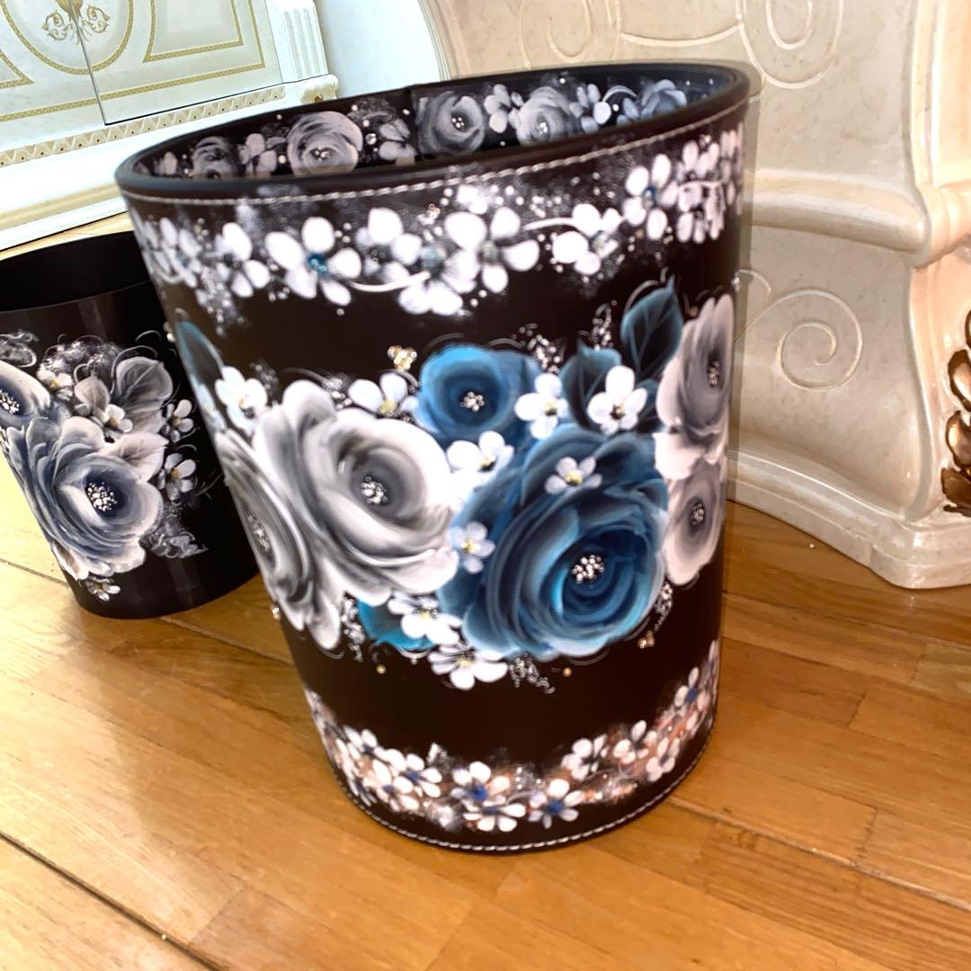 カーペットクリーナー　薔薇　手描き　トールペイント