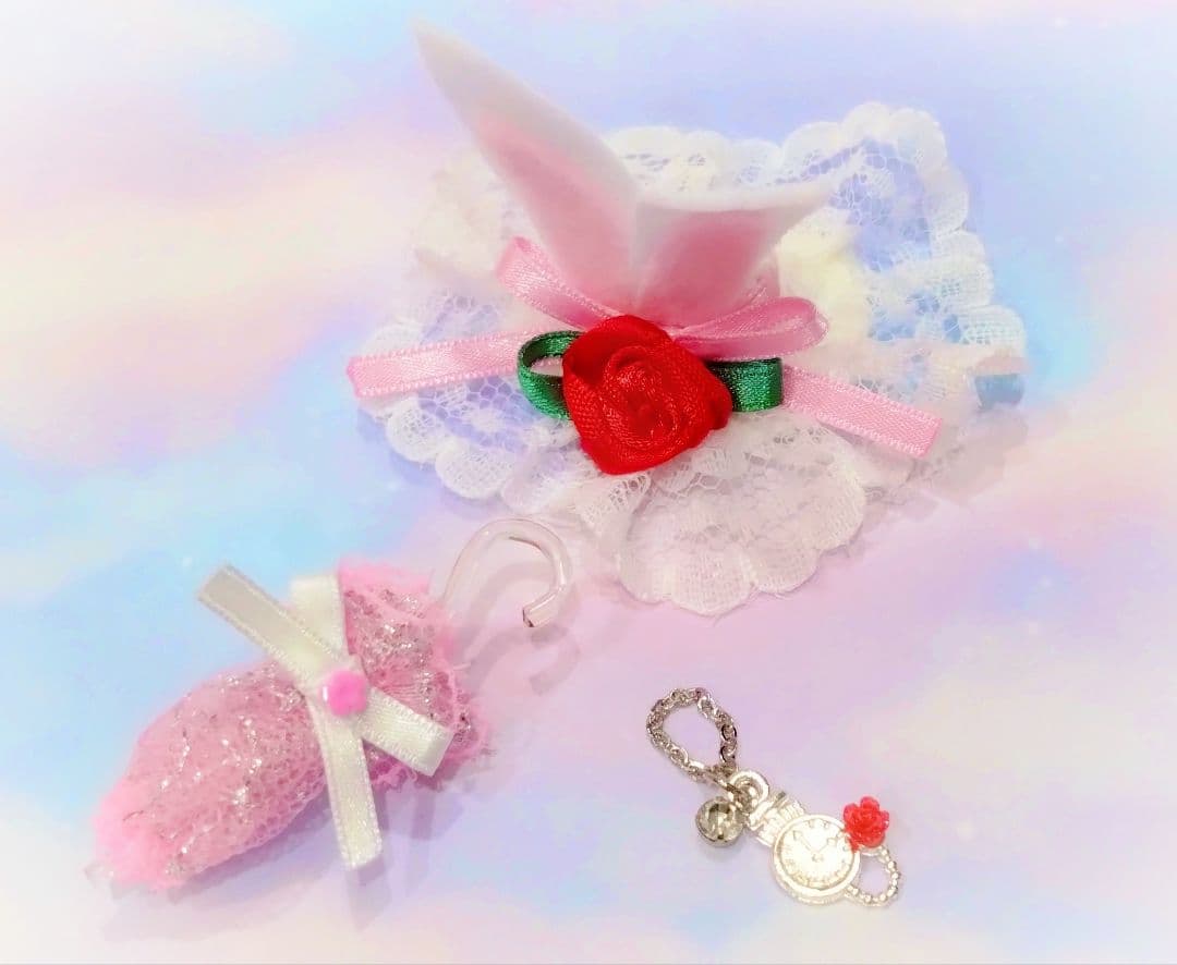 【まめ】ドール　赤ちゃん　ドレス　服　トランプ　うさぎ　メルヘン