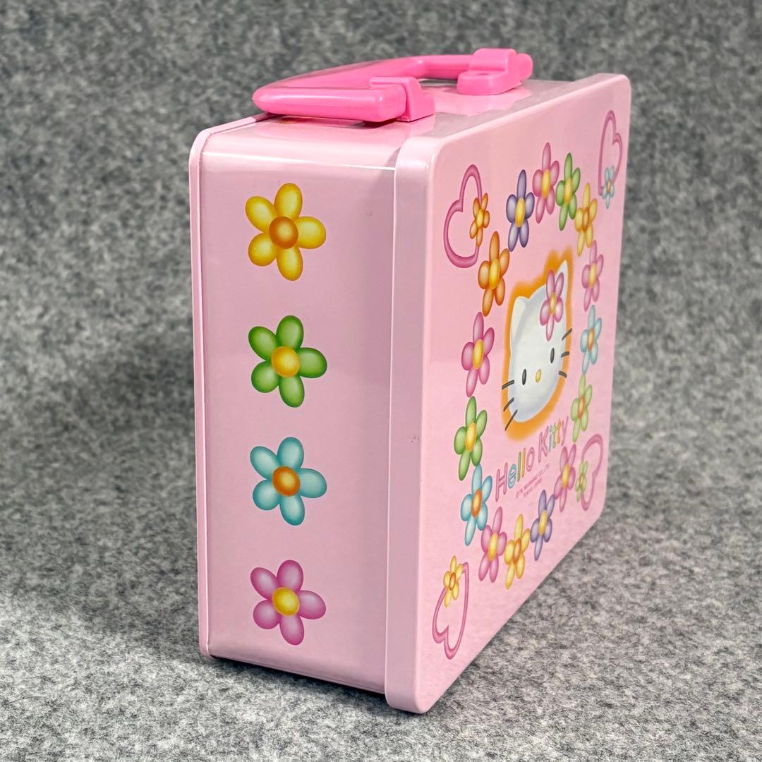 ハローキティ 収納ボックス 缶　カオハナ　ピンク