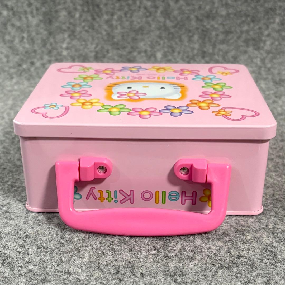 ハローキティ 収納ボックス 缶　カオハナ　ピンク