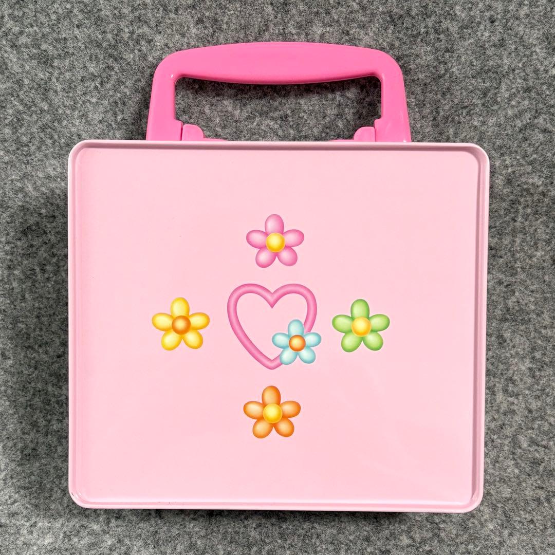 ハローキティ 収納ボックス 缶　カオハナ　ピンク