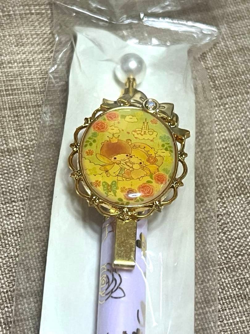 新品リトルツインスターズ　キキララ　平成レトロ　ボールペン　黒　文房具　超希少