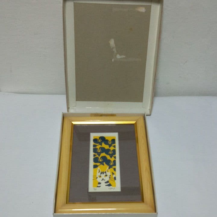 絵画　アート猫　作家物