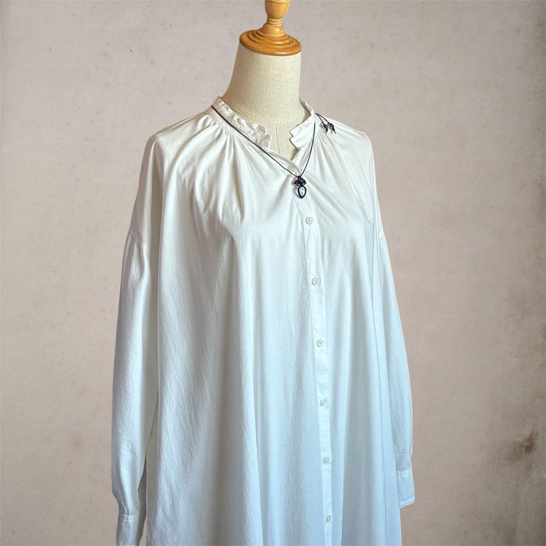 天然石マクラメネックレス ホワイトラブラドライト×アメジスト 紺色 コード