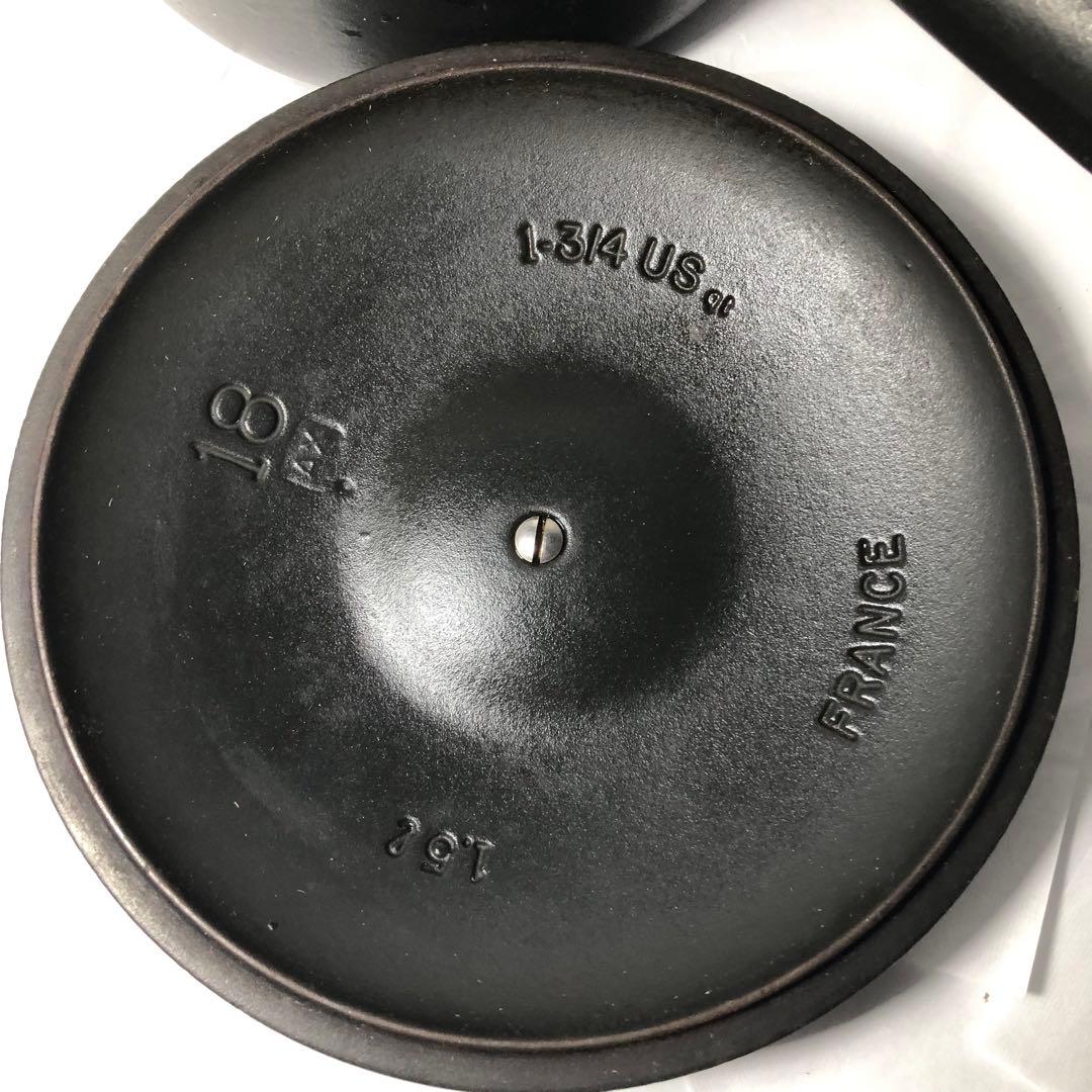 ル・クルーゼ ブラック ソースパン 18㎝ 1.5ℓ　片手鍋