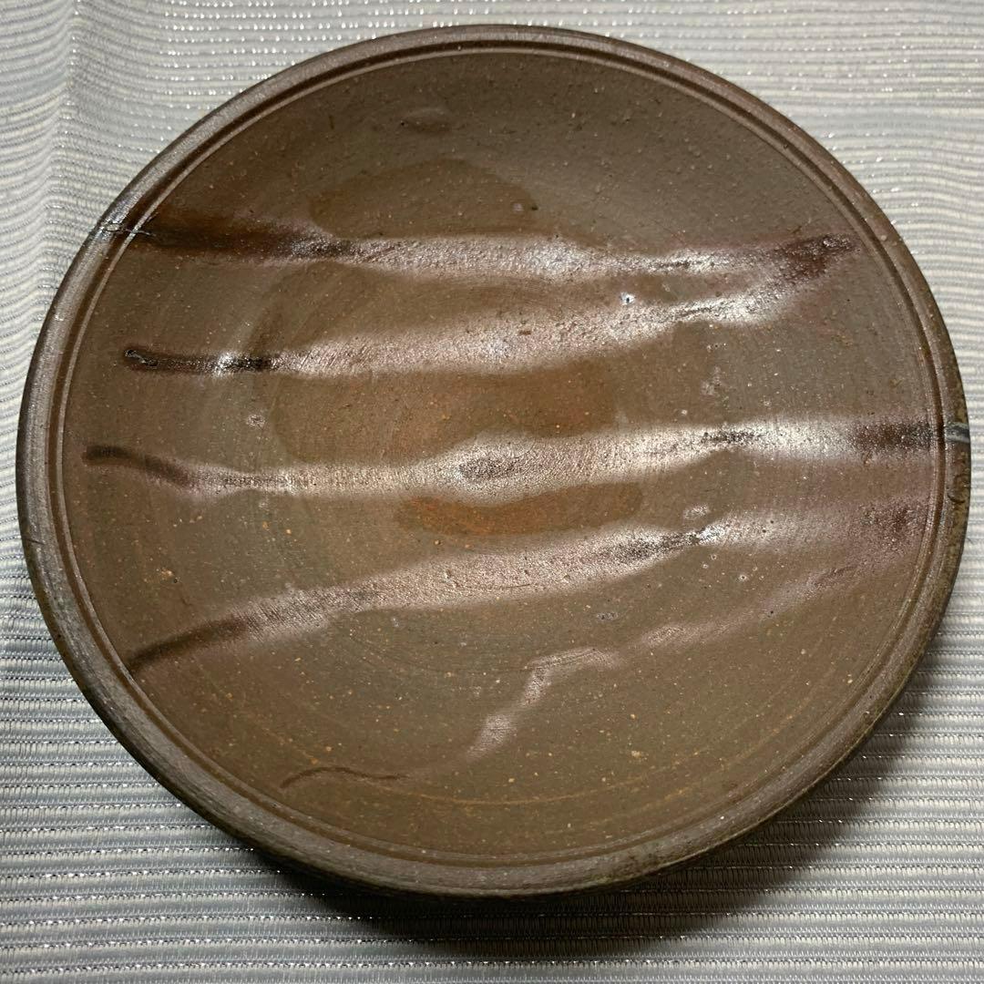 使用品未使用品　備前焼　陶器皿 　平皿　取り皿　銘々皿　5枚セット　緋襷