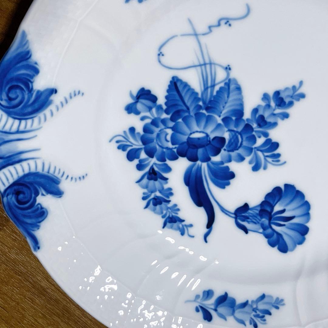ロイヤルコペンハーゲン ブルーフラワー カーブ　大　プレート　皿　デンマーク製