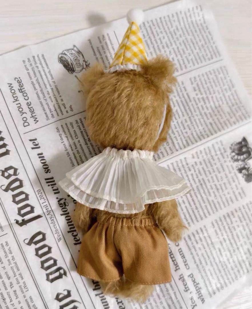 三角帽子のくまちゃん テディベア アーティストベア 海外作家様 ハンドメイド