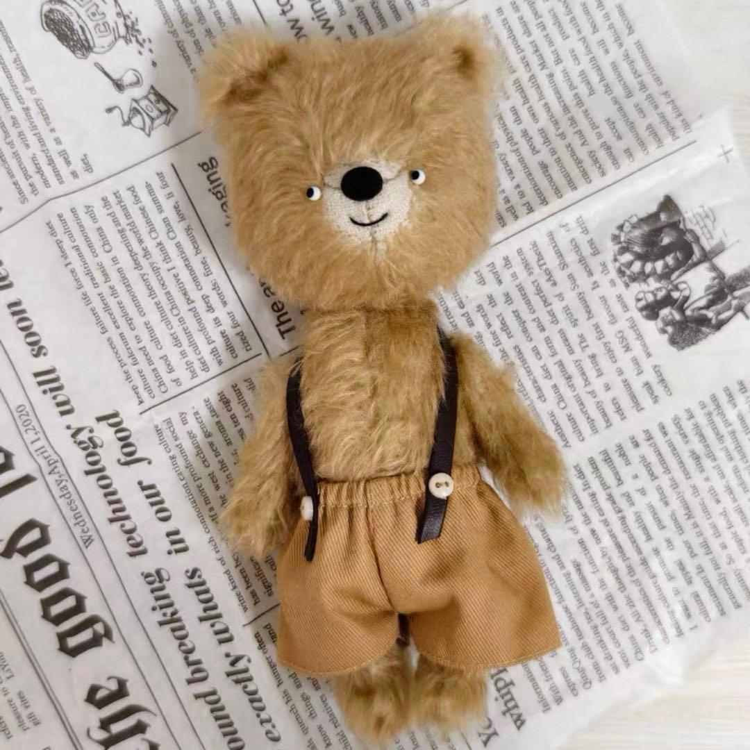 三角帽子のくまちゃん テディベア アーティストベア 海外作家様 ハンドメイド