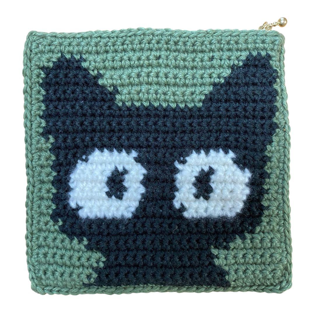 【カラーオーダーページ】猫ちゃんポーチ　ファスナーポーチ　猫　猫柄　黒猫　黒ネコ