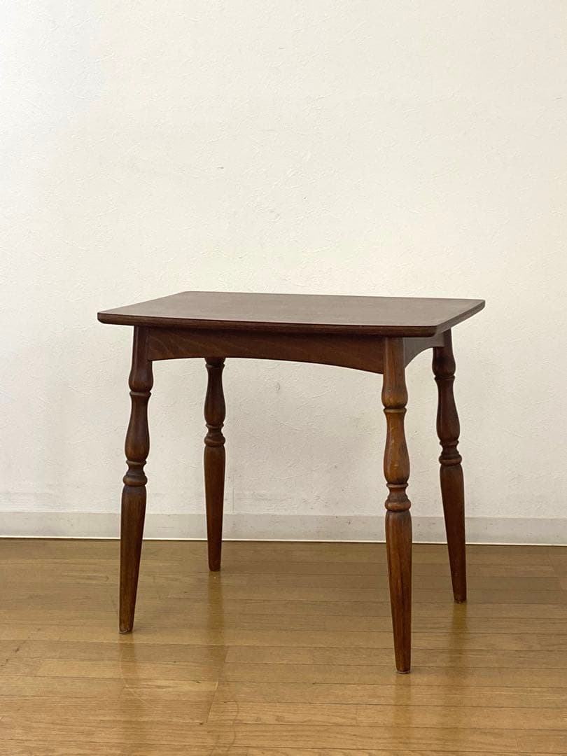 レトロ アンティーク オールドキツツキ 飛騨産業 デコラトップ サイド テーブル