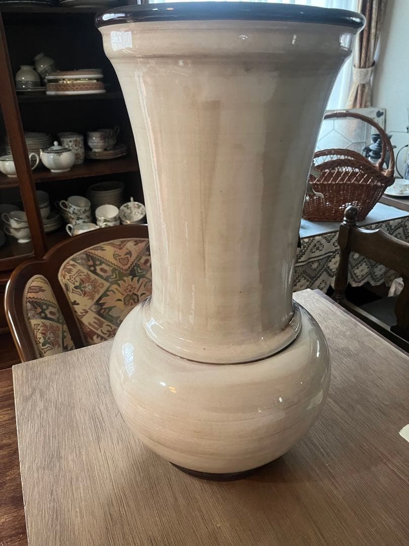 イタリア製 カポディモンテ フラワーベース 花瓶 置物 インテリア アンティーク