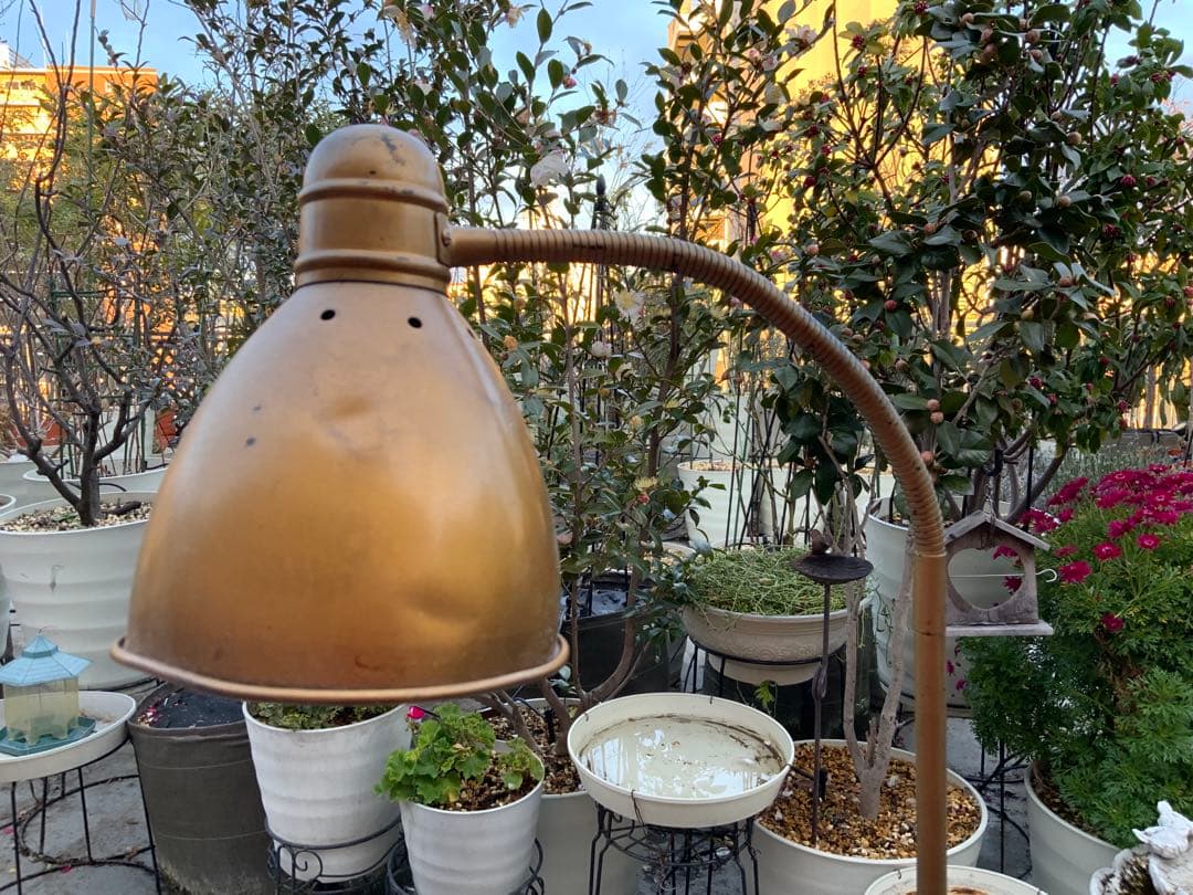 値下げ おしゃれ アンティーク フロアライト スタンド 140 ゴールド 訳