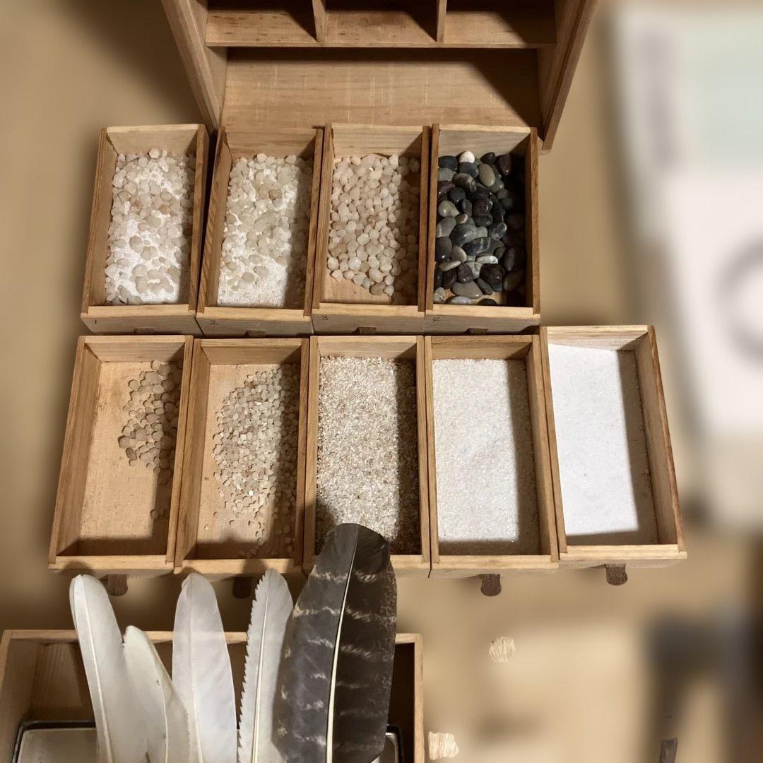 盆石道具　盆石　砂箪笥