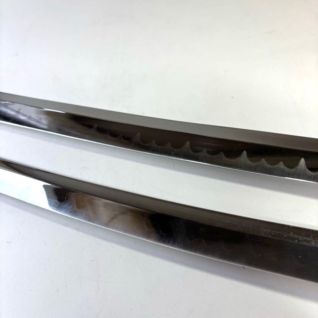 模造刀　白鞘　大小各1本　合金製　拵え　太刀　送料無料