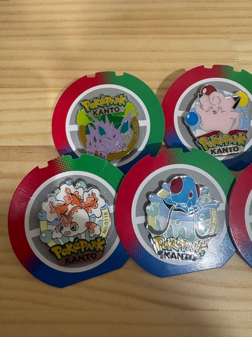 ポケパークカントー　ピンズ　7種類セット