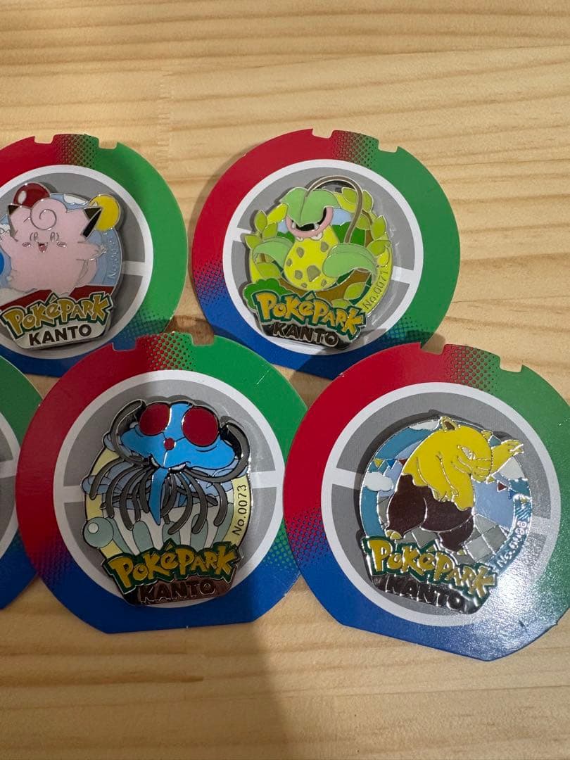 ポケパークカントー　ピンズ　7種類セット