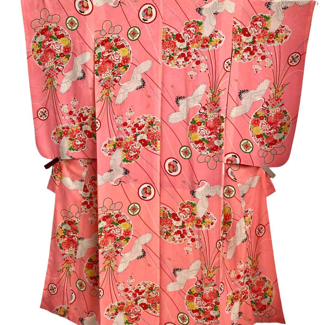 ★レトロ　ジュニア　アンティーク着物　大正ロマン　袴　七五三　十三詣り NO2