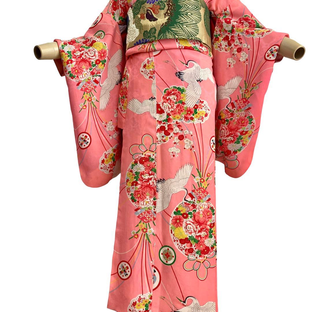 ★レトロ　ジュニア　アンティーク着物　大正ロマン　袴　七五三　十三詣り NO2