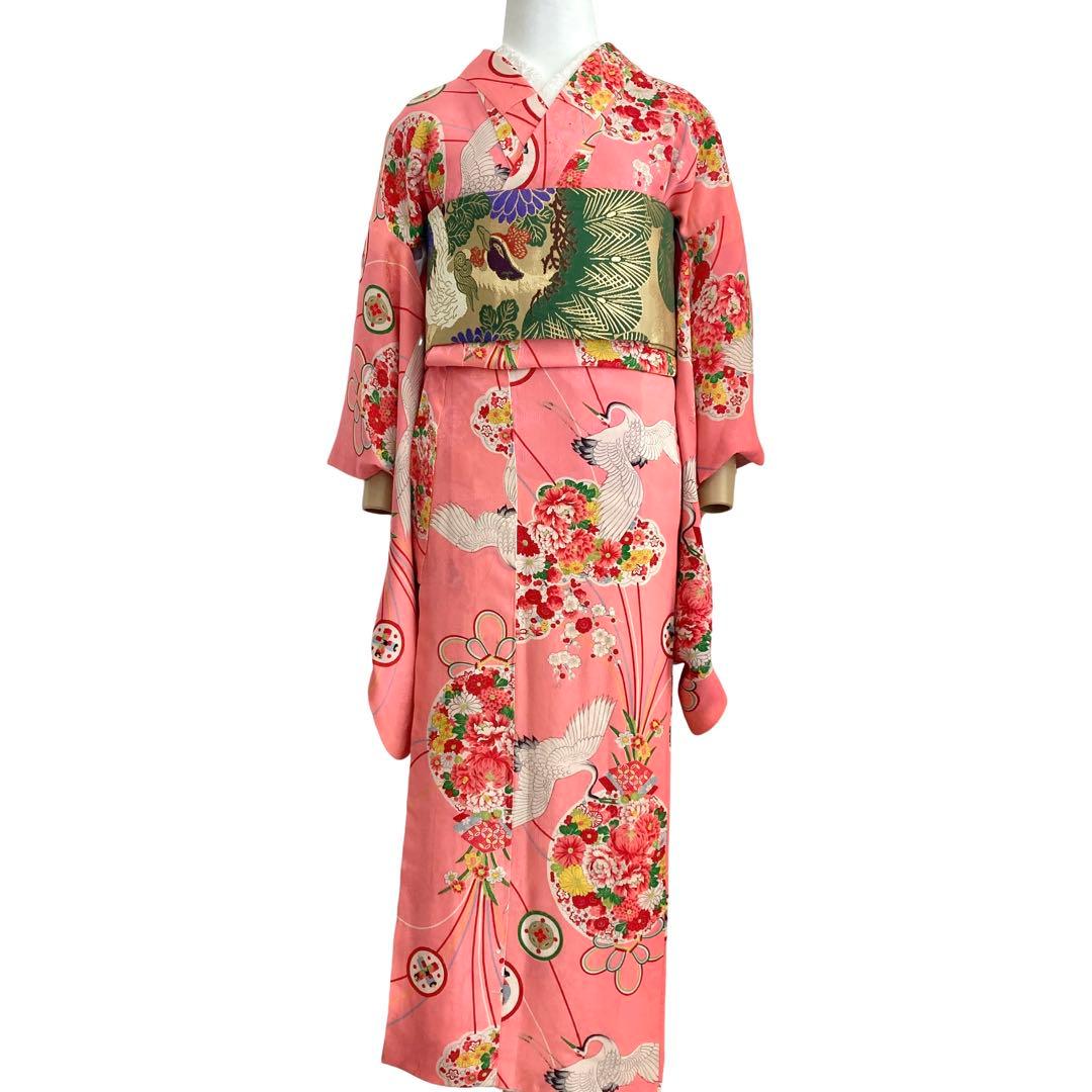 ★レトロ　ジュニア　アンティーク着物　大正ロマン　袴　七五三　十三詣り NO2