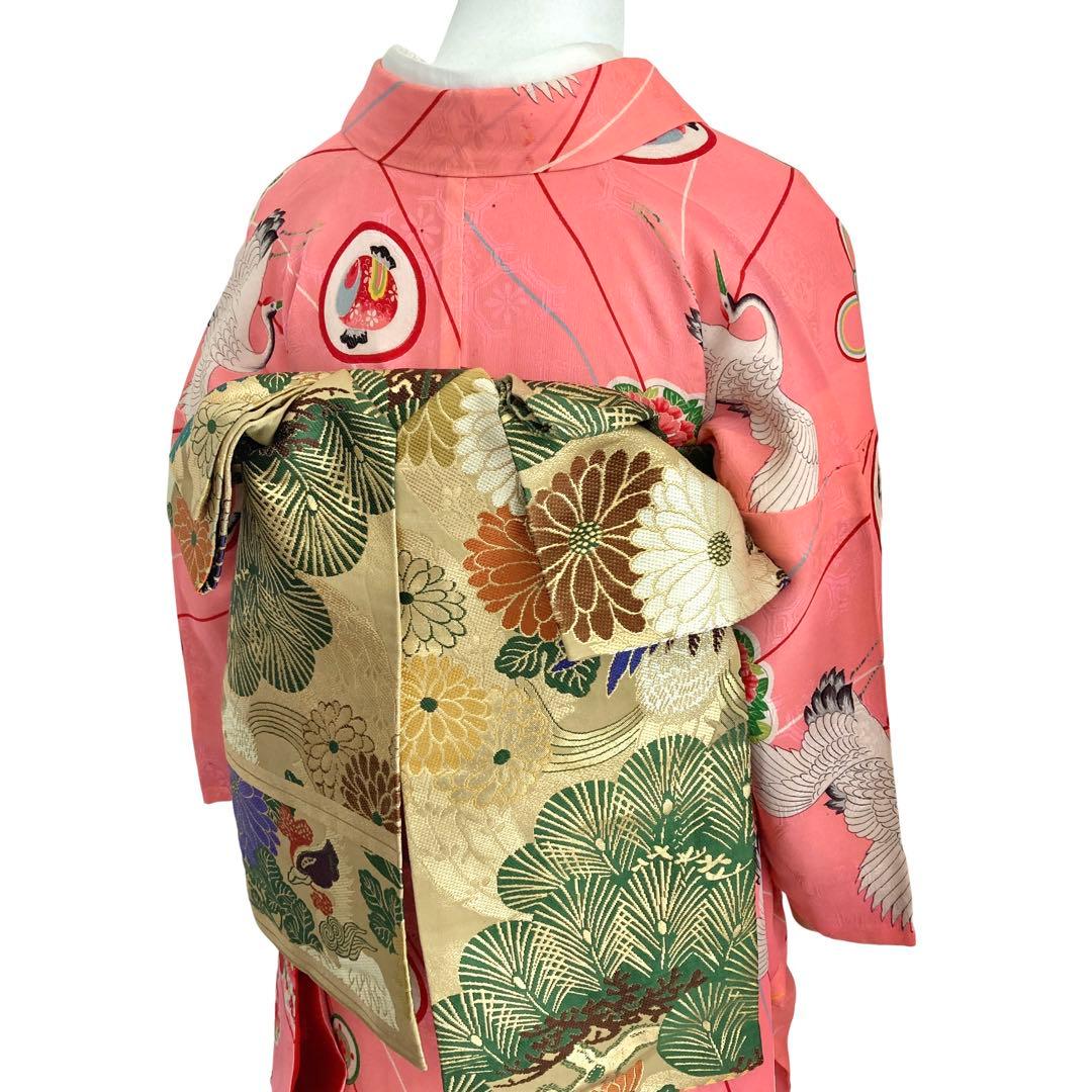 ★レトロ　ジュニア　アンティーク着物　大正ロマン　袴　七五三　十三詣り NO2