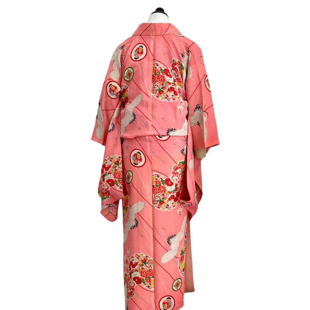 ★レトロ　ジュニア　アンティーク着物　大正ロマン　袴　七五三　十三詣り NO2