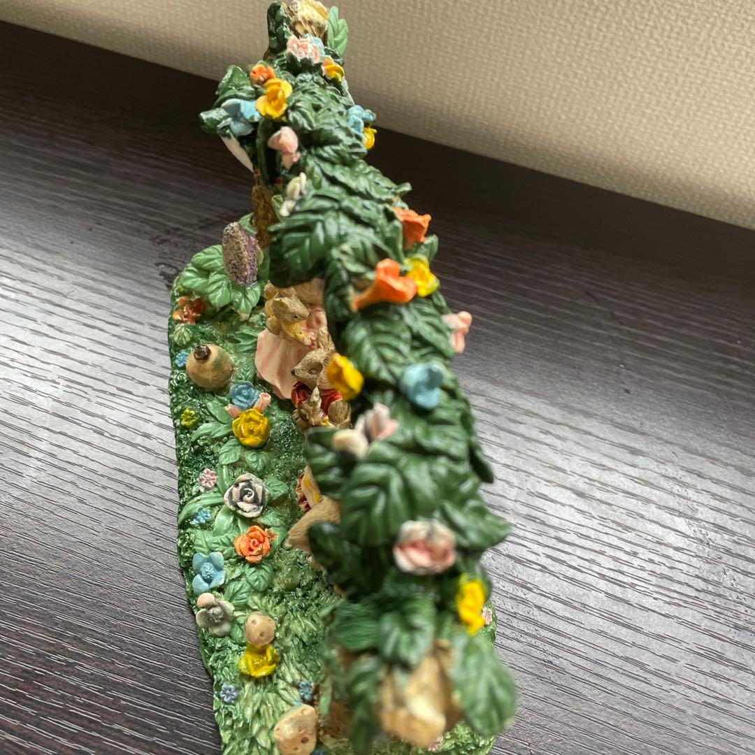 【希少】うさぎfamily家族　春 置物