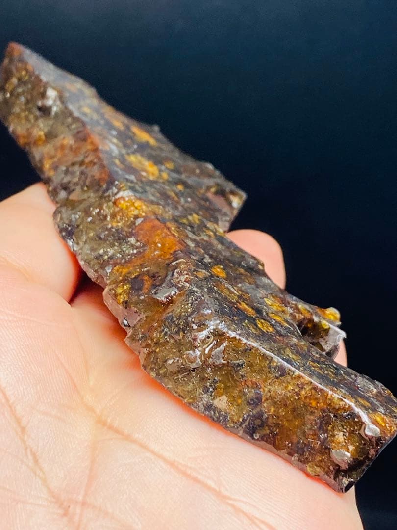 鑑別書付き パラサイト隕石 135g118㍉隕石 鉄隕石 隕石原石 セリコ隕石