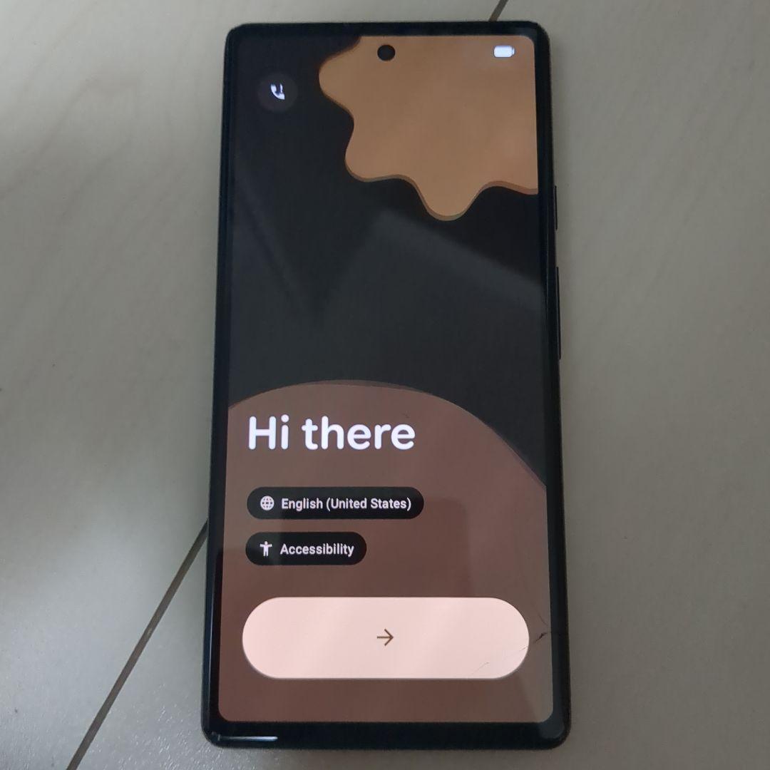 Google Pixel6a ジャンク　画面割れ・電源ボタン沈み