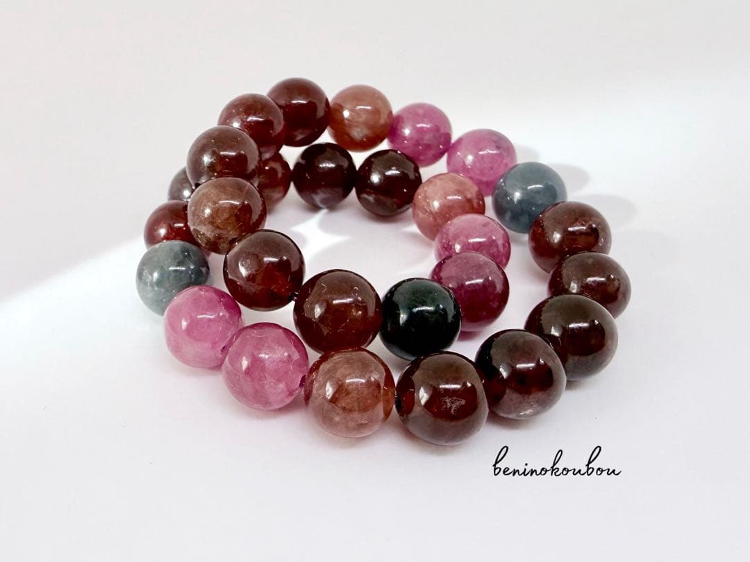 一点物 高発色MIXスピネル7mm 天然石ブレスレット 大人可愛いカラー