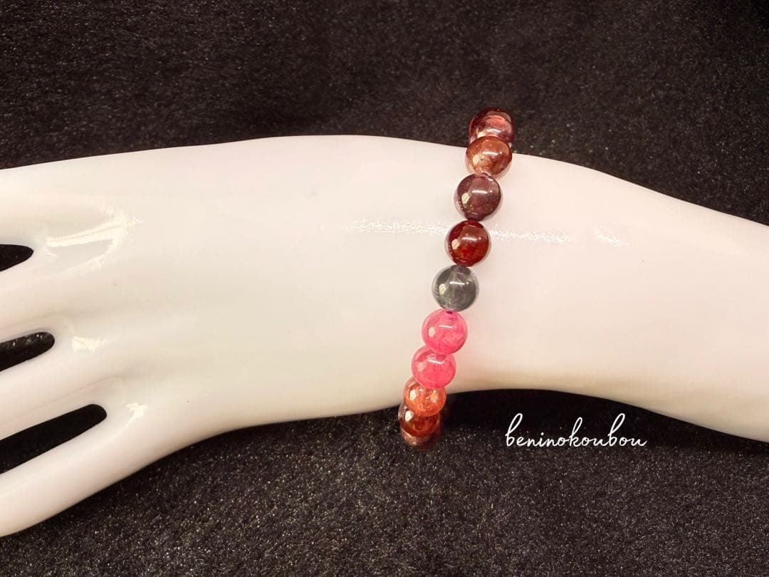 一点物 高発色MIXスピネル7mm 天然石ブレスレット 大人可愛いカラー